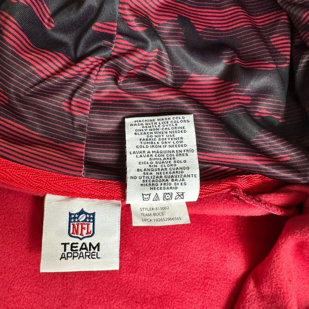 NEW Tampa Bay Buccaneers NFL Hoodie Bucs Zip Fleece Jacket Game Day NWT 2XL XXL - Picture 7 of 9